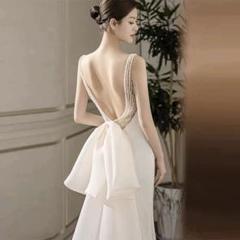 軽くて動きやすく◎暑さを気にせず過ごせるウェディングドレス✨結婚式　前撮り
