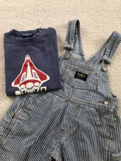 オシュコシュビゴッシュオーバーオール&新品Tシャツ1枚付き3点セット