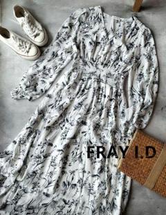 フレイアイディ　FRAY I.Dフラワープリント長袖ロングワンピース未使用近