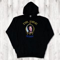 Dr.dre Chronic レコジャケ　ラップT プリント黒 パーカー XL Dr.dre Chronic レコジャケ ラップT プリント黒 パーカー XL
