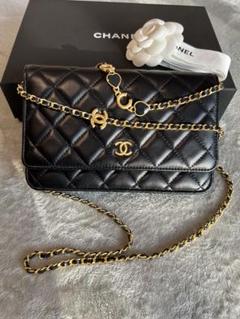 【シャネル・CHANEL】チェーンウォレット ハート レザー 希少☆ハートのアジャスター】 CHANEL チェーンウォレット