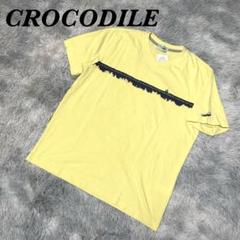 新品　クロコダイル　Vネック半袖Tシャツ　サイズL 　ロゴ　プリント