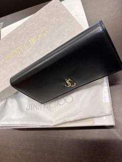 2346］＊JIMMYCHOO ジミーチュウ＊長財布 スナップボタン シルバー