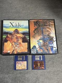 【完品・特典付】Xak1.2セット　セーブデータ付き msx2