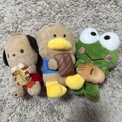 スシロー はぴだんぶい ぬいぐるみ ポチャッコ あひるのペックル けろけろけろっ サンリオ - スシロー はぴだんぶい ぬいぐるみ ポチャッコ