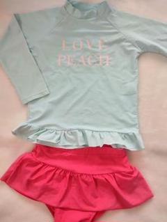 LOVE PEACH ラッシュガード 水着セット
