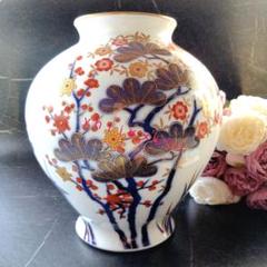 香蘭社  花瓶  染錦梅菊牡丹 染錦梅菊牡丹）花瓶«花瓶|有田焼の老舗-香蘭社オンライン