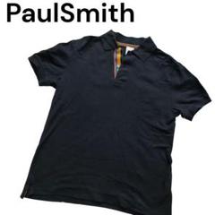 【美品】PaulSmith ポールスミス ポロシャツ 現行タグ 大きいサイズ 黒 Paul Smith ポロシャツ アーティストストライプ / 553503 698PPR