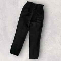 【CADUNE】美品 カデュネ ジャガードパンツ スラックス スリット 黒