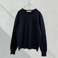 2681【レイシーラディアント】カシミヤセーター　長袖　チャコールグレー　M