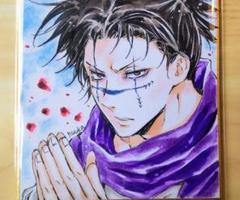 手描きイラストミニ色紙　腸相　呪術廻戦ファンアート