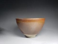 木村盛和⭐天目釉茶碗⭐柿天目
