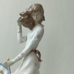 No.22 LLADRO NAO リヤドロ ナオ 傘持ち婦人 スペイン製