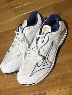 【新品未使用】ミズノ　バレーボールシューズ MIZUNO ミズノ WAVE LIGHTNING Z8 （ホワイト×レッド) V1GA2400