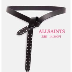 【ベルト】オールセインツ/All Saints/黒/太ベルト/レディース/レザー ALLSAINTS ベルト ALCOR LEATHER BELT | レザー レディース
