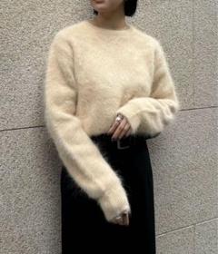 新品未使用★CLANE ANGORA COMPACT KNIT TOPSベージュ CLANE】ANGORA COMPACT KNIT TOPS
