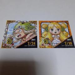 麦わらストア　限定　365日　ステッカー　2017年1月18日　ドフラミンゴ ONE PIECE 麦わらストア限定 365日ステッカー 配布キャンペーン