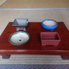 盆栽鉢　小品盆栽鉢　文山盆栽鉢東海道五十三次希少レア時代骨董鉢 文山盆栽鉢東海道五十三次希少レア時代骨董鉢