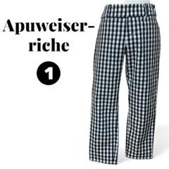 美品 Apuweiser-riche☆七分丈パンツ 1 チェック 七分 ボトム