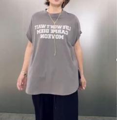 88様専用【ayane アヤン】コットンロゴTシャツ(モカ)のサムネイル