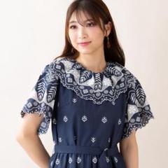 【未使用級♡希少42】ローズティアラ　ボウタイシアーフラワーロングワンピース Rose Tiara（ワンピース）のフリマアイテム一覧