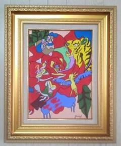 ジミー大西　油彩画 肉筆保証 肉筆サイン　F4サイズ　額装済み ジミー大西 油彩画 肉筆保証 肉筆サイン F4サイズ 額装済み