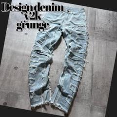 destroy damage skinny jeans y2k grunge