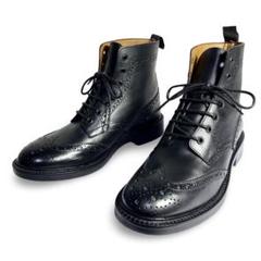 セール中⚡未使用品✨ジャンカルロモレリ ウイングチップ メダリオン ブーツ