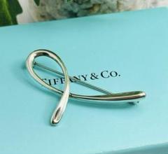 美品　Tiffany　ブローチ　コサージュ　アルファベット　L　シルバー 美品 Tiffany ブローチ コサージュ アルファベット L シルバー