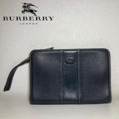 【希少】バーバリー クラッチバッグ セカンドポーチ ノバチェック ホースロゴA4 BURBERRY バーバリー クラッチバッグ ノバチェック オールレザー