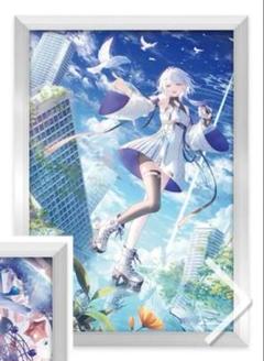 遠坂あさぎ　絵師100人展 15　メタルアートプレート　イラスト　グッズ 遠坂あさぎ 絵師100人展 15 メタルアートプレート イラスト