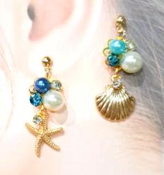 801# ピアス ハンドメイド 夏ピアス