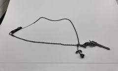 HOLLOOW シルバーネックレス ブラック