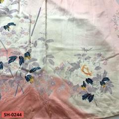 付け下げ 花模様 裄63.5 SH-0244