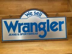 非売品　看板　Wrangler ラングラー　大判　バナー　販促 wrangler ラングラー販促用看板80年代品