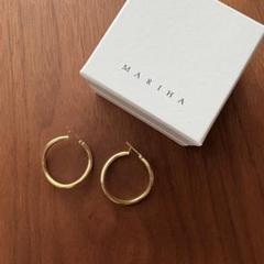 MARIHA(マリハ) 雨音 ピアス 三色 10cm K18