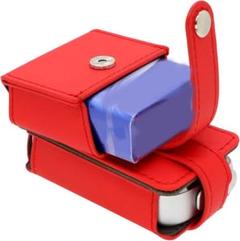 iQOSイルマプライム用カバー アクセサリー フェイクレザー レッド