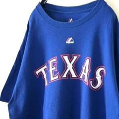 MLB テキサスレンジャーズ GENTRY 23 Tシャツ L ブルー 青 古着