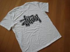 STUSSY 後ろでかっ英字ロゴ＆胸元英字ロゴ仕様☆Tシャツ【５ＸＬ(２ＸＬ)】