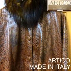【好デザイン❗️】ARTICO 本革 レザージャケット イタリア製