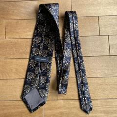 Yves Saint Laurent ブラック花柄ネクタイ