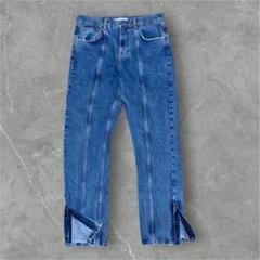 【 archive gimmick denim side zip Y2K 】