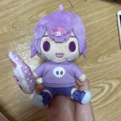 日常組 サンリオ コラボ ぬいぐるみ ペイント しにがみ トラゾー 日常組 ぬいぐるみキーホルダー しにがみ(マイメロディ): キャラ