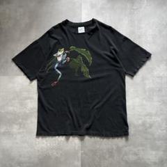 オリジナル 蛙 tシャツ アニマル vintage - 90s カエル ブラック USA製 トップス