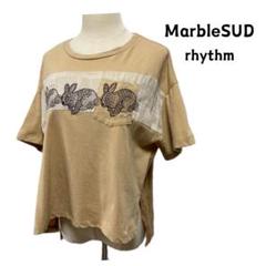 Marble SUD マーブルシュッド rhythm Tシャツ 刺繍 リネン