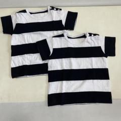 agnès b. アニエスベー　半袖ボーダーTシャツ　2ans 双子