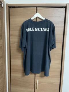 即完売デザイン】バレンシアガ☆バックプリントロゴTシャツ 定番