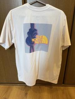 美品　ノースフェイス　バックプリントTシャツ　ホワイト　Lサイズ