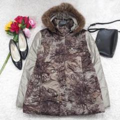 G9114*BOGNER ボグナー☆花柄☆中綿☆ジャケット☆ブルゾン☆グレー☆L