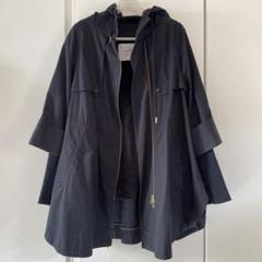 araara裏地花柄フード付きトレンチコート